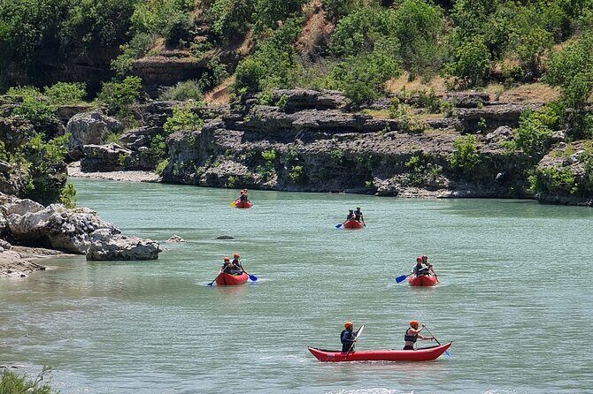 Amazing Rafting Experience at Last Wild Vjosa River of Europe in Permet, Albania - On the Vjosa: Crystal Water, Tight Passages, and Real Current
