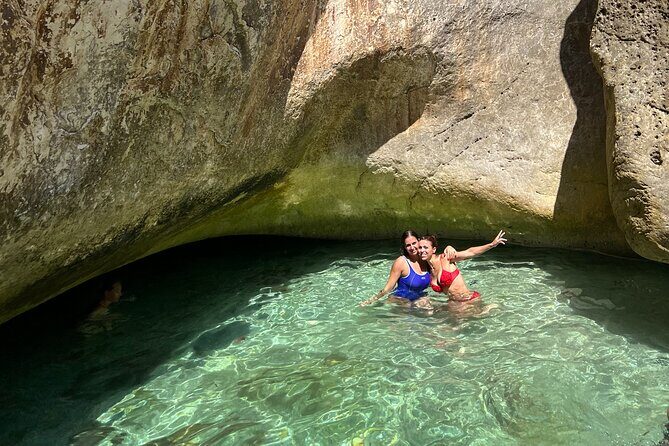 Blue Cave & Grama Bay Full Day Guided Boat Tour - Plazhi i Llovizit: two secret-feeling beach moments