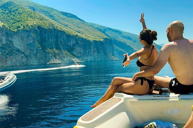 Blue Cave & Grama Bay Full Day Guided Boat Tour - Blue Cave beach: your 1-hour window for the main show