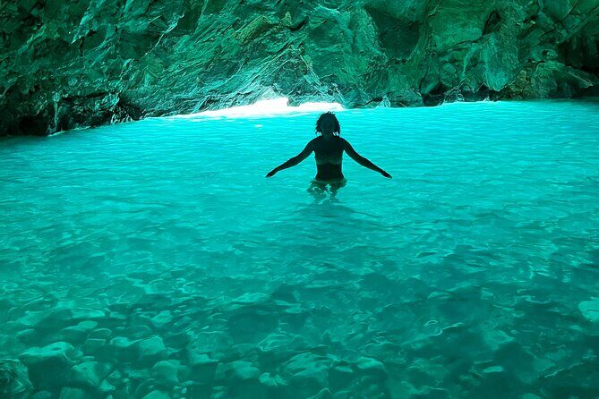 Blue Cave & Grama Bay Full Day Guided Boat Tour - Bay of Grama: best long stop, plus an optional hike