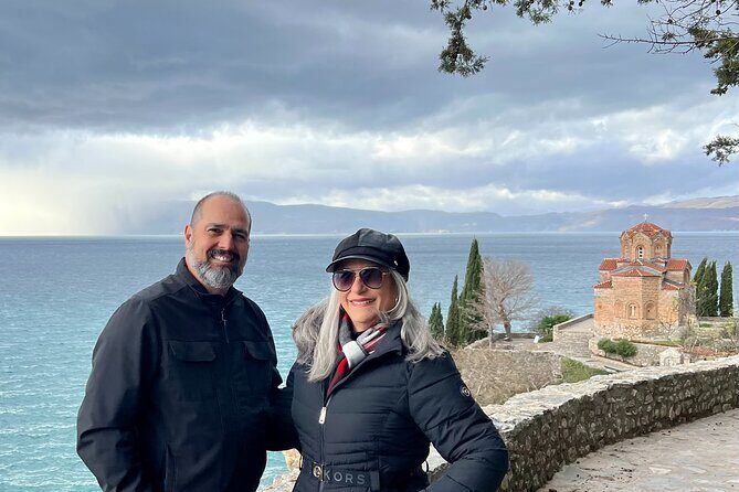 Day tour of Ohrid & St. Naum, N Macedonia from Tirana - St. Jovan Kaneo: the church, the cliff, and the classic lake view