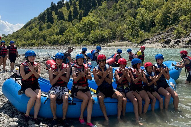 Guided Rafting Tour - Vjosa River National Park - Permet, Albania - The first half of the rapids: fun, then learning, then photos