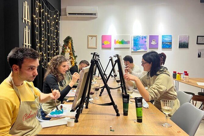 Paint and Wine - Authentic Art Workshop in Tirana - Wine, Coffee, and the Workshop Rhythm