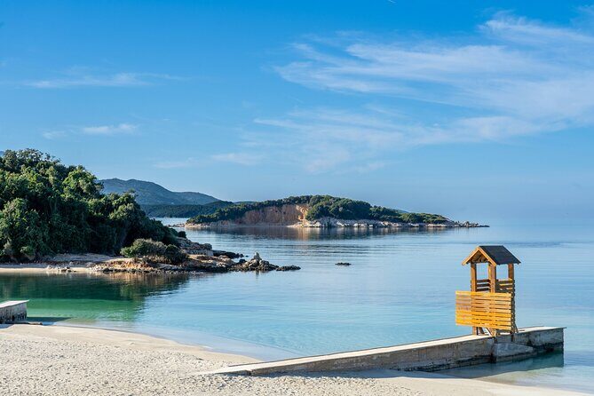 Semi - Private Tour of Saranda, Ksamil & Blue Eye from Tirana - Blue Eye: Cold Water, Evergreen Trees, and the Story of Mali i Gjere