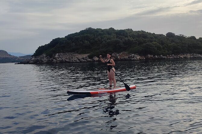 Stand Up Paddle-boarding around Ksamil islands (3 times a day) - Morning vs afternoon: sunrise calm and sunset glow