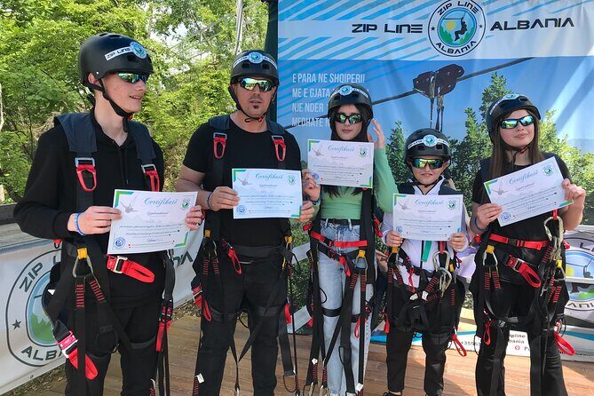 Tirana Zipline Adventure in Petrelë – Albania’s First Zipline - Certificates, Water, and Getting Back Smoothly