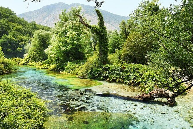 Tour to Butrint Antic City/Blue Eye Spring/Lekursi Castle - Getting to the Blue Eye (Syri i Kaltër) and choosing your route