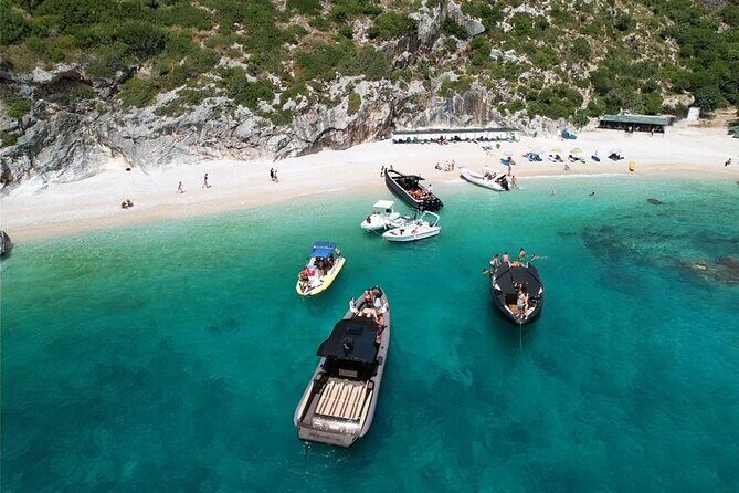 Vlore Private Boat Tour Blue Cave & Grama Bay Adventure - The day at sea: how the timing feels