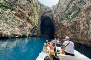 Vlore: Speed Boat Trip to Haxhi Ali Cave and Karaburun Peninsula - Haxhi Ali Cave: pirate stories, clear water, and a photo window