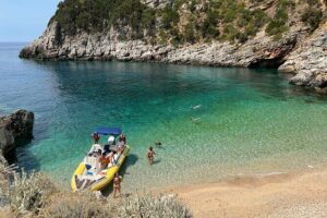 Vlore Speedboat Tour to Dafina Bay & Haxhi Ali Cave - Start at Olympia Tours and what the first hour feels like
