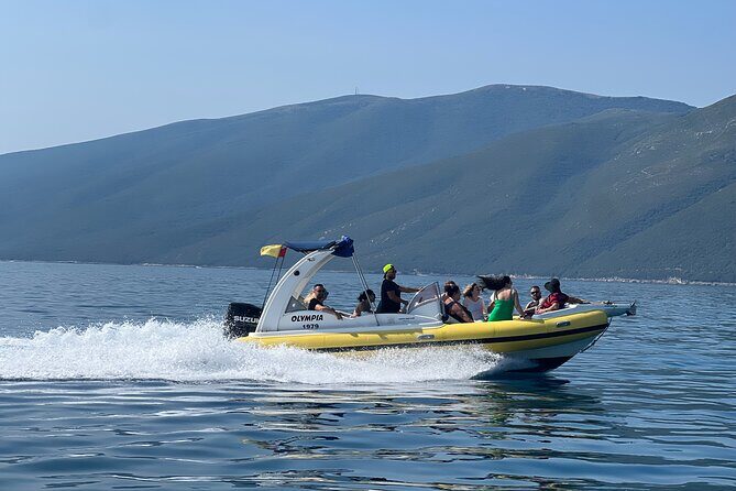 Vlore Speedboat Tour to Dafina Bay & Haxhi Ali Cave - St. Vasil beach and Gjiri i Shën Vasil: pebble beaches and longer freedom