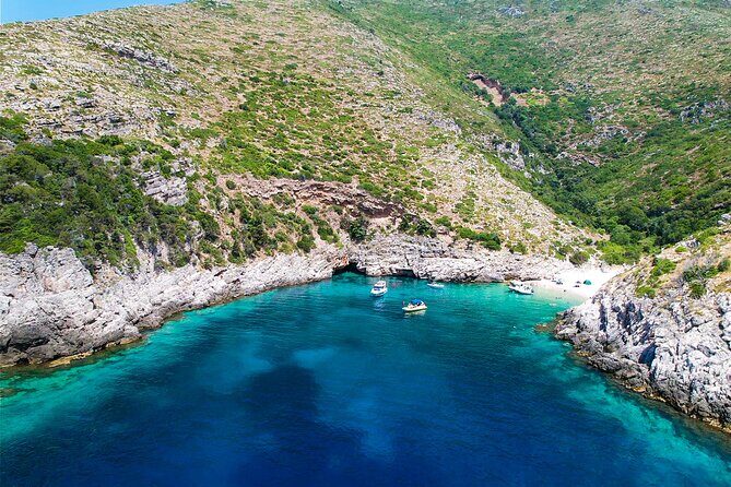 Vlore Speedboat Tour to Dafina Bay & Haxhi Ali Cave - Drinks, snorkeling gear, and what’s actually included